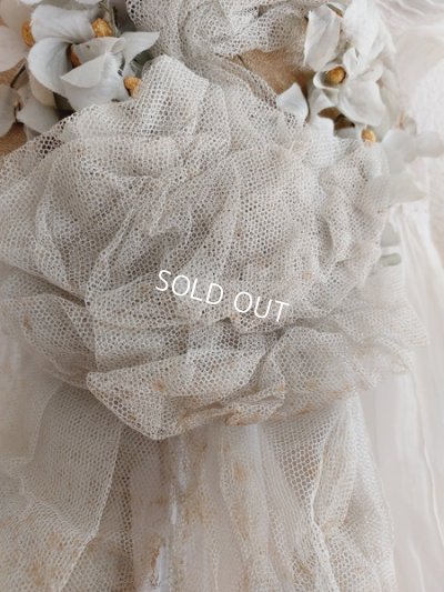 画像12: アンティーク布花ハット