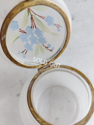 画像5: アンティーク花柄パウダージャー