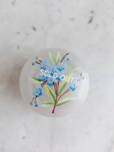 画像3: アンティーク花柄パウダージャー