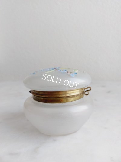 画像8: アンティーク花柄パウダージャー