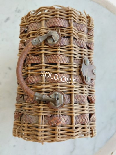 画像4: アンティーク持ち手付小さなバスケット