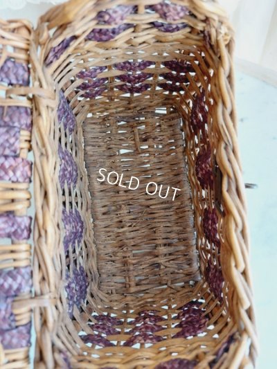 画像5: アンティーク持ち手付小さなバスケット