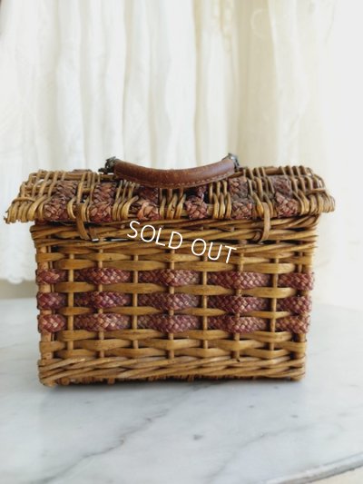 画像9: アンティーク持ち手付小さなバスケット