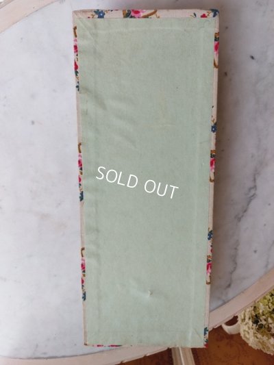 画像9: アンティーク花かご柄カルトナージュボックス