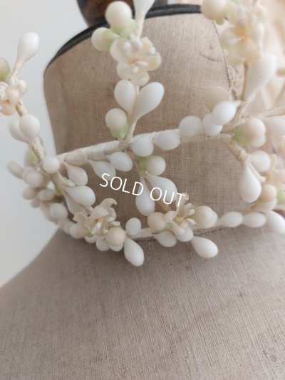 画像7: アンティークワックスフラワーティアラ