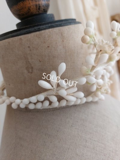 画像8: アンティークワックスフラワーティアラ