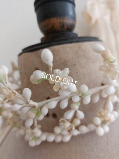 画像15: アンティークワックスフラワーティアラ