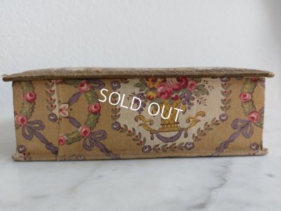 画像4: アンティーク花かご柄カルトナージュボックス