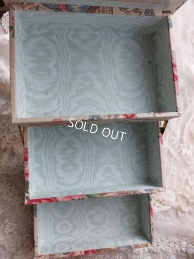 画像15: アンティークカルトナージュソーイングボックス