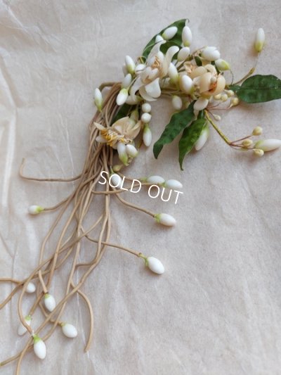 画像10: アンティークマリエワックスフラワーオーナメント