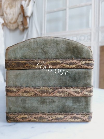 画像5: アンティークベルベット装飾ウッドボックス