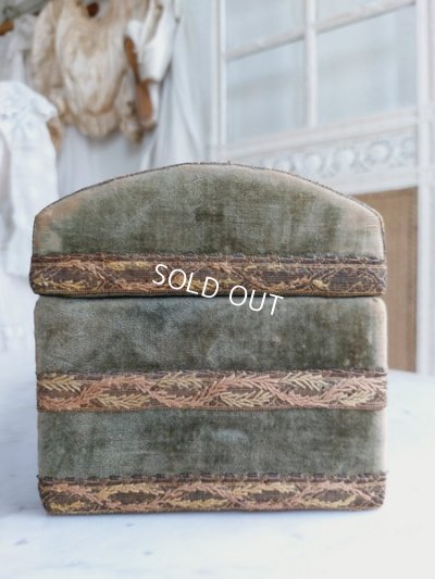 画像4: アンティークベルベット装飾ウッドボックス