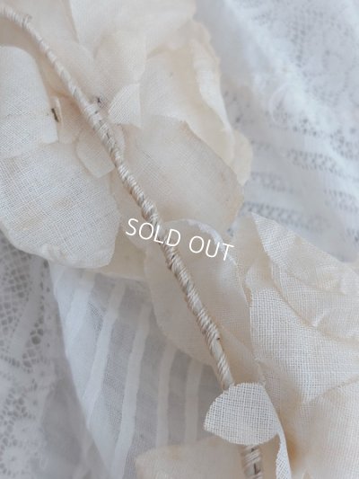 画像5: アンティーク布花冠