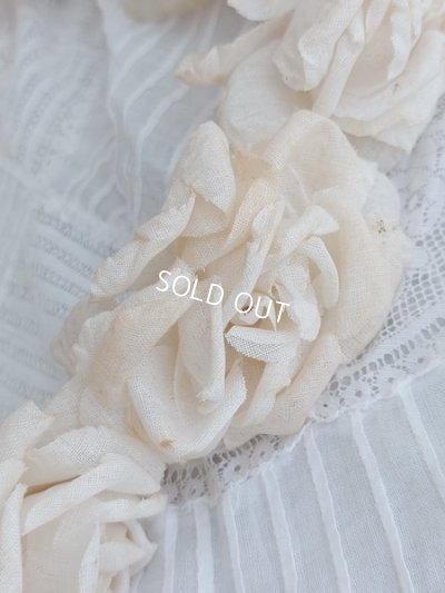 画像12: アンティーク布花冠