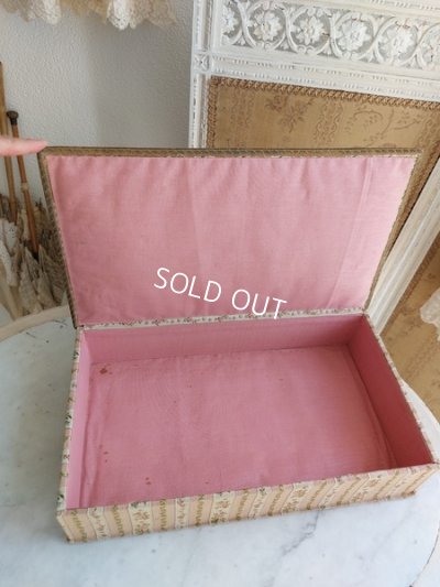 画像3: アンティーク花柄カルトナージュボックス