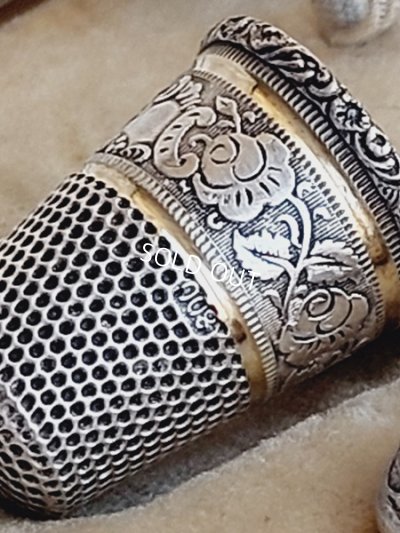 画像16: アンティークシルバーソーイングセット