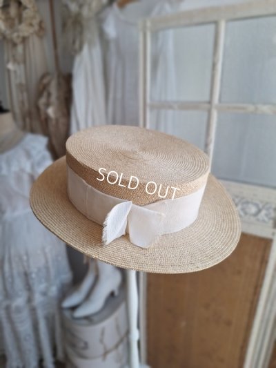 画像16: アンティークストローハット