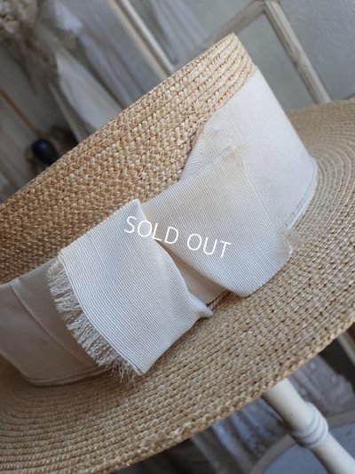 画像2: アンティークストローハット