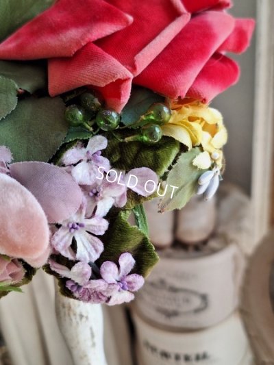 画像6: ヴィンテージ布花ハット