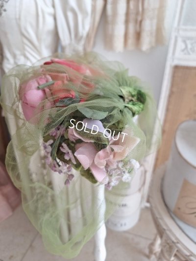 画像11: ヴィンテージ布花ハット