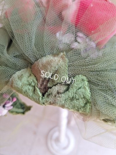 画像14: ヴィンテージ布花ハット