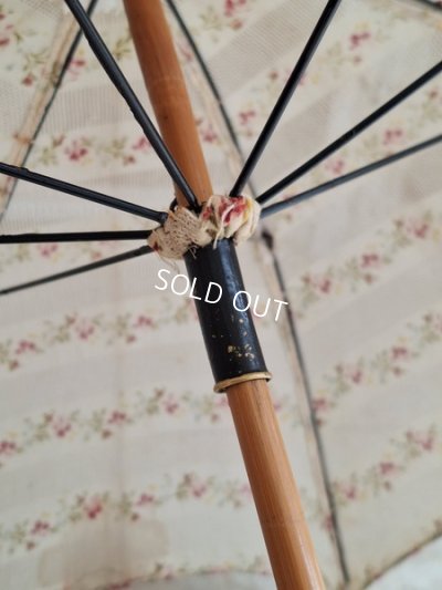 画像11: アンティーク花柄パラソル
