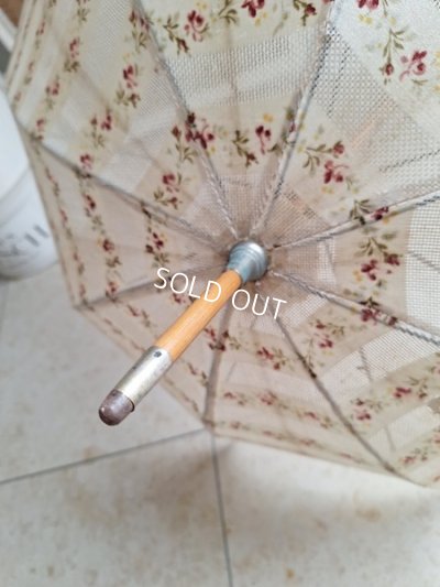 画像15: アンティーク花柄パラソル