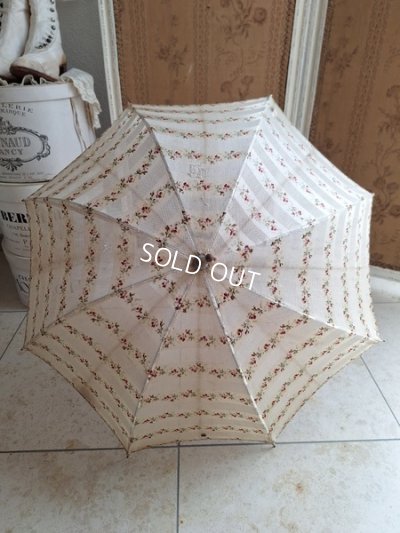 画像7: アンティーク花柄パラソル