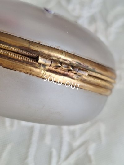 画像6: アンティークすみれ柄パウダージャー