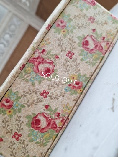 画像7:  アンティーク花柄カルトナージュボックス