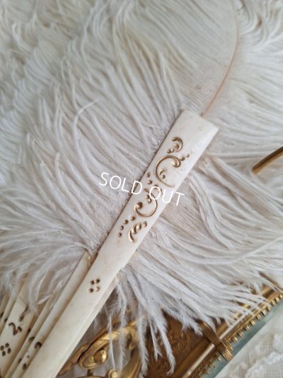 画像2: アンティークフェザーファン