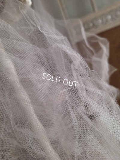 画像16: ベール付きワックスフラワーティアラ