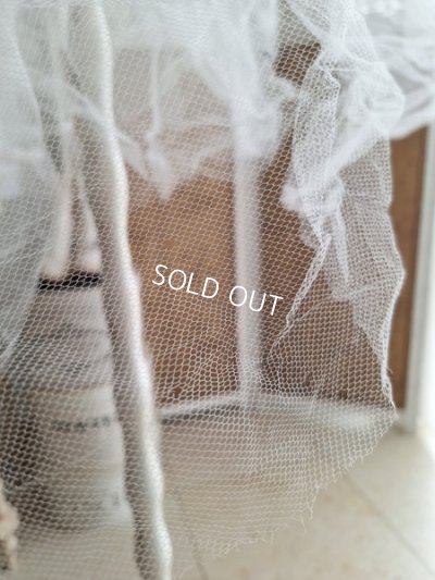 画像17: ベール付きワックスフラワーティアラ