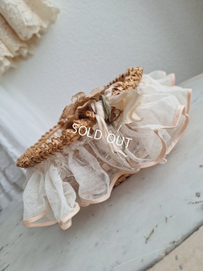 画像6: アンティークレースパニエ