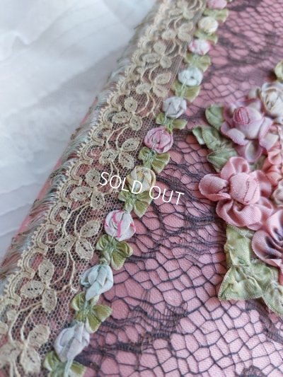 画像5: アンティークロココリボン刺繍ボックス