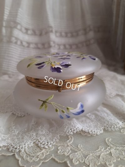 画像6: アンティークガラスパウダージャー