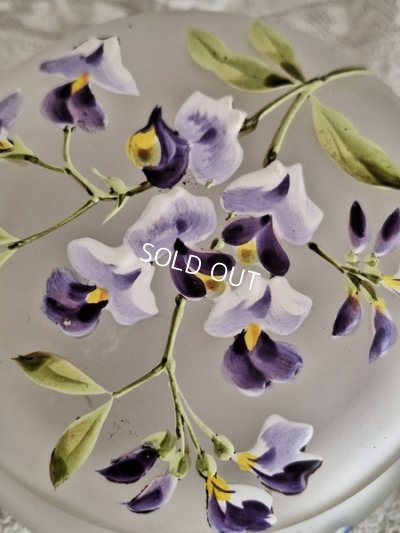 画像2: アンティークガラスパウダージャー