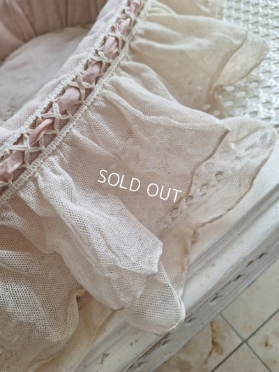 画像8: アンティークレース装飾バスケット