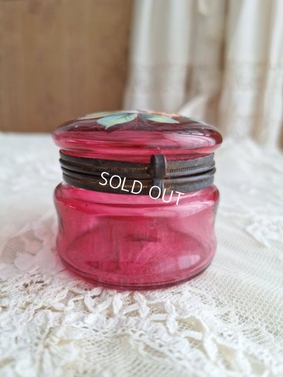 画像9: アンティークガラスパウダージャー