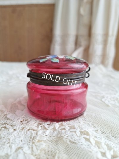 画像10: アンティークガラスパウダージャー