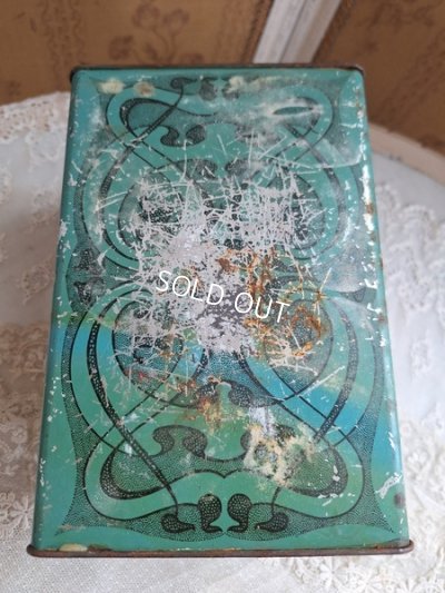 画像12: アンティーク花柄ティンバスケット