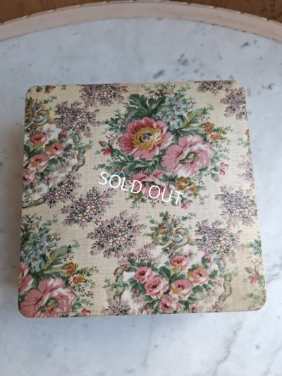 画像2: アンティーク花柄カルトナージュボックス