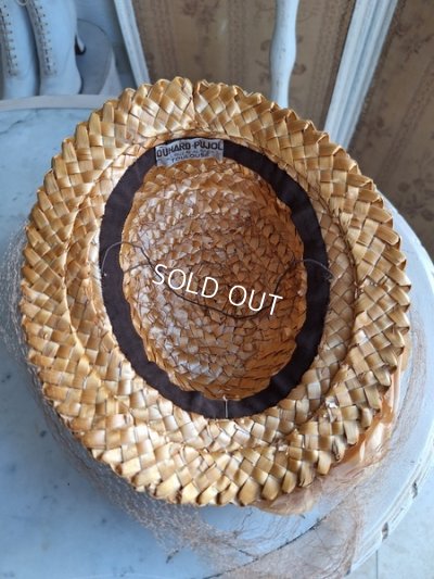 画像5: 布花付チャイルド麦わら帽子