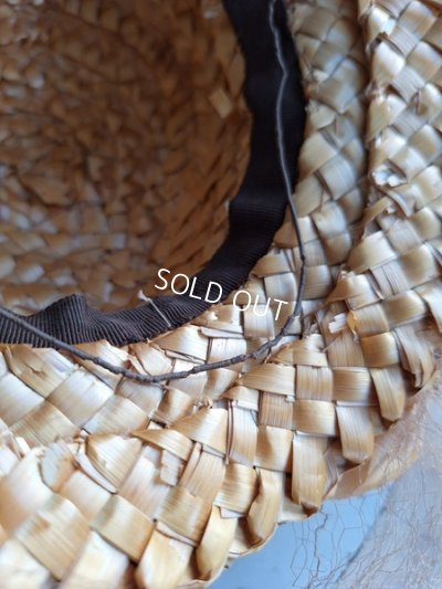 画像7: 布花付チャイルド麦わら帽子