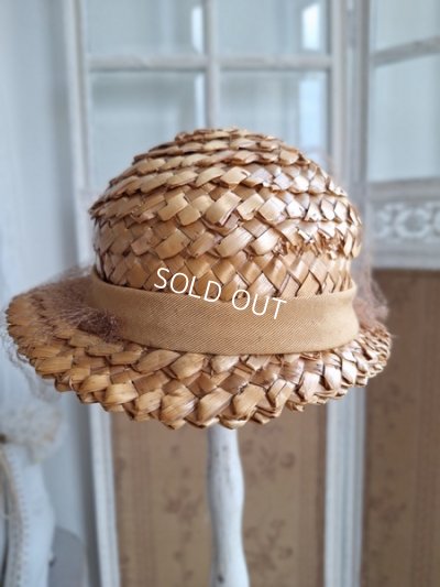 画像12: 布花付チャイルド麦わら帽子