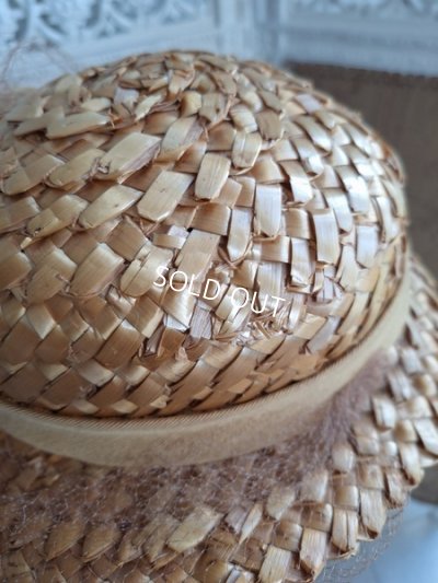 画像15: 布花付チャイルド麦わら帽子