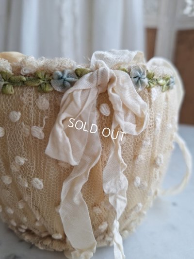 画像9: アンティークレースバスケット