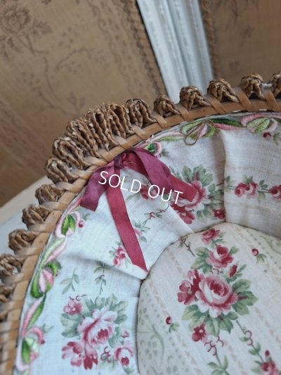 画像4: アンティークフレンチファブリックバスケット