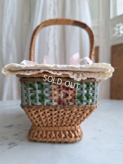 画像10: アンティークローズパニエ