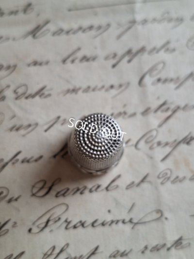 画像7: アンティークシルバーヤドリギレリーフ指貫